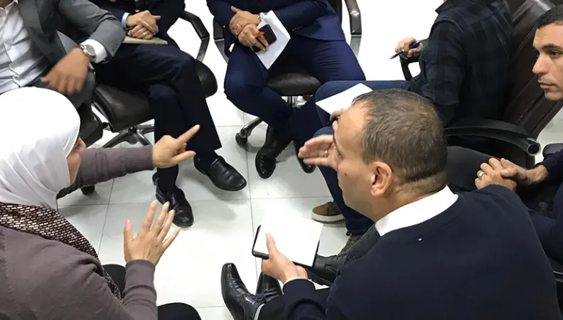 Atelier sur la communication d’urgence organisé à Rabat en janvier 2020.
